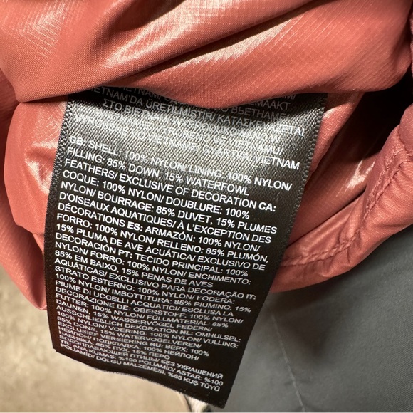 The North Face Women’s Nuptse Belted Long Parka Wild Ginger NF0A5GIM6R4 - Picture 6 of 8